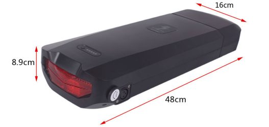 bagażnik akumulator na bagażniku rowerowym battery back