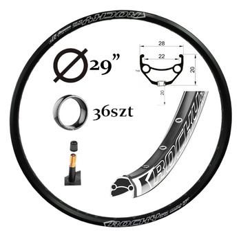 Wzmocniona obręcz REMERX ROCKY 28/29" 622mm 36h pod tarczę